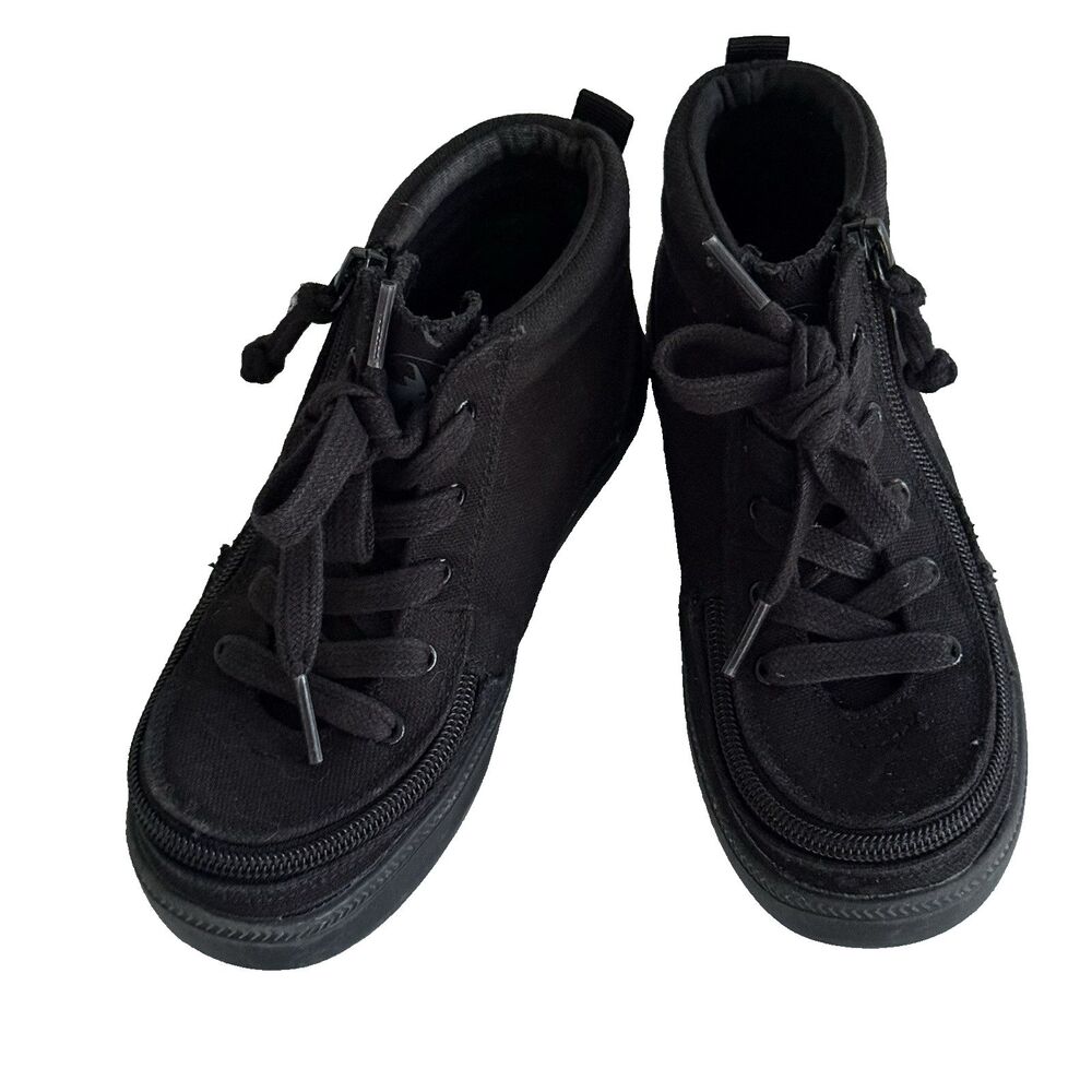 BILLY Sneakers High Top Toddler Size 13 Black Wrap Around Zipper RN 17730